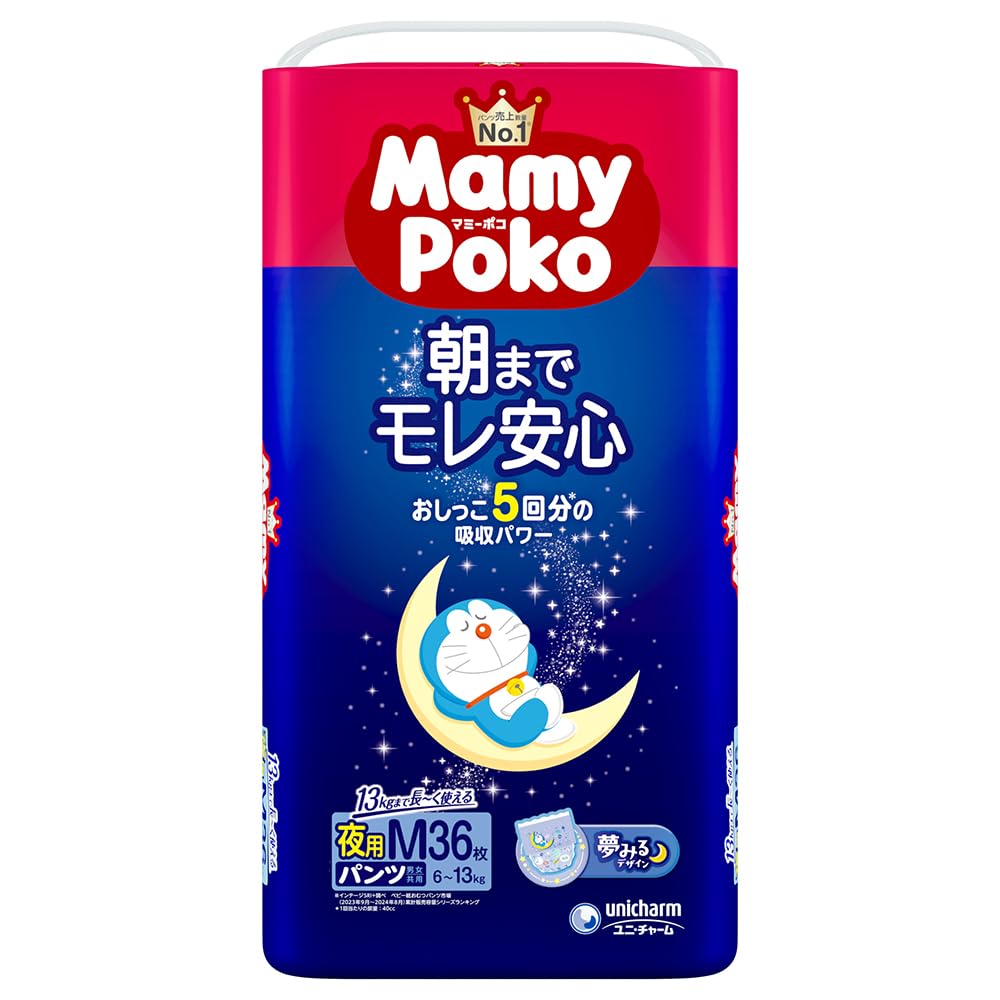 マミーポコ 夜用パンツ ドラえもん Mサイズの商品画像