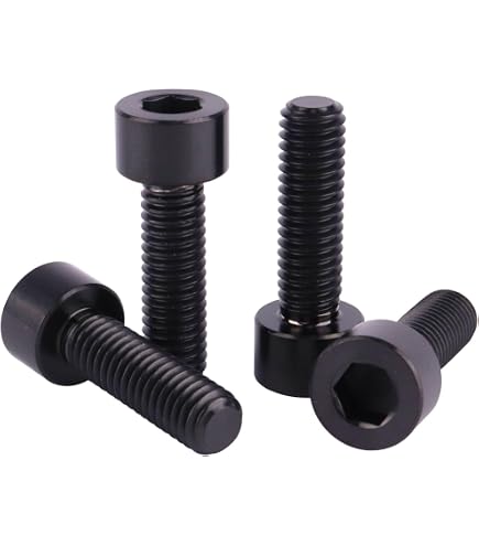 4-Pack M7 Titanium Alloy Headless Bolts – Hex Allen Key, 20-50mm Lengths For Bikes & Motorcycles