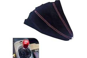 Icyfond Car Shift Boot Cover, Suede Leather Auto Gear Shift Knob Boot Protection Cover, Car Manual Shifter Boots Sleeve Dust 