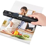 GZGYNADAST Portable Document Color Photo Scanner for A4 Documents,900DPI Handheld Mobile Image Scan for Business,Photo,Receipt,Book,Picture,Scanning Wand,JPG/PDF Format, High Speed,with 16G SD Card
