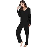 GYS Viscose from Bamboo Women's Pajama Sets Super Soft Long Sleeve Sleepwear Comfy Winter Pjs Sets S-4X