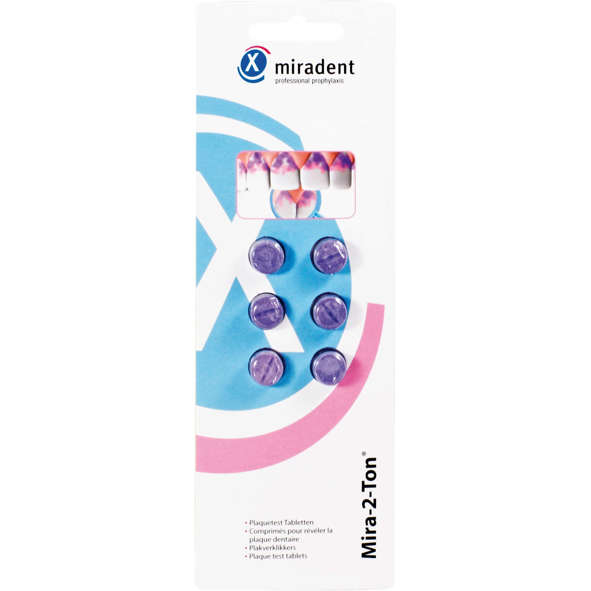 Miradent Mira 2 Tone Plaque Test Tablets Pack of 6
