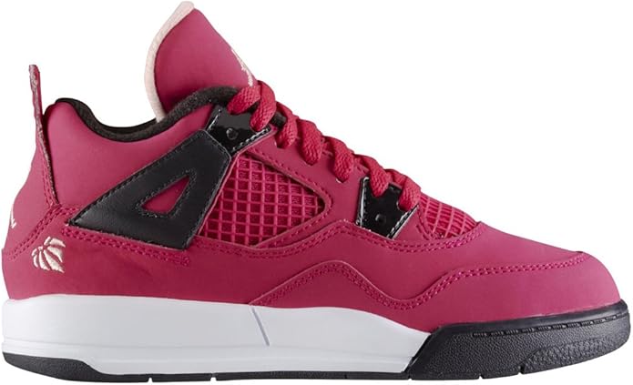 Amazon.com | [487725-601] AIR Jordan 4 Retro PS PRE-School Shoes Voltage Cherry/White-Blck | Running