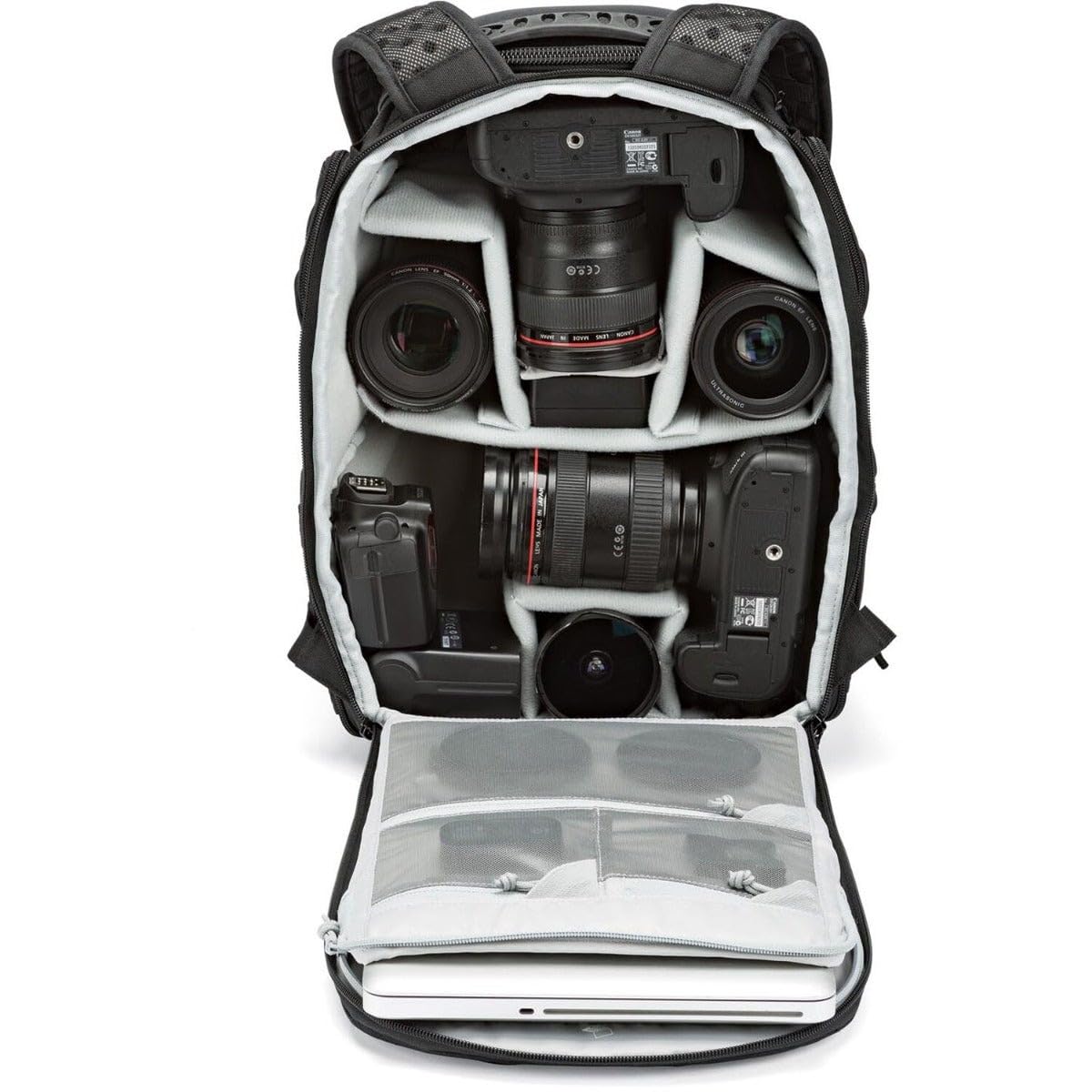Lowepro ProTactic 350 AW II Modular Backpack with Recycled Material, Camera Bag for Professional Use, Insert for MacBook Laptop Up to 13 Inch, Backpack for Professional Cameras and Drones LP37176-GRL
