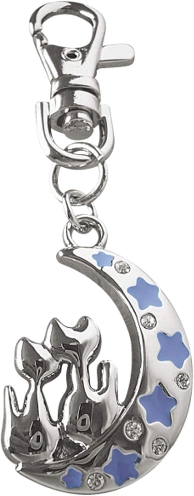 Witches of Pendle ~ Keyring ~ Bag Charm ~ CAT ON MOON