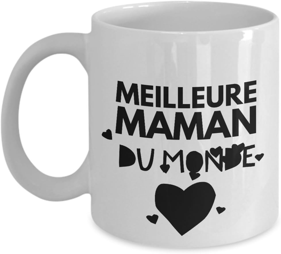Amazon Com Cadeau Maman Meilleure Maman Du Monde Cadeaux Fete Des Meres Tasse A Cafe Drole Pour Femme Ou Tasse De The Humoristique Francais Quebec 11oz Kitchen Dining