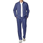 JMIERR Men's Sweatsuit Tracksuit 2 Piece Set Full Zip Casual Jogging Suits with Jogger Jackets and Pants Warm Up Outfits