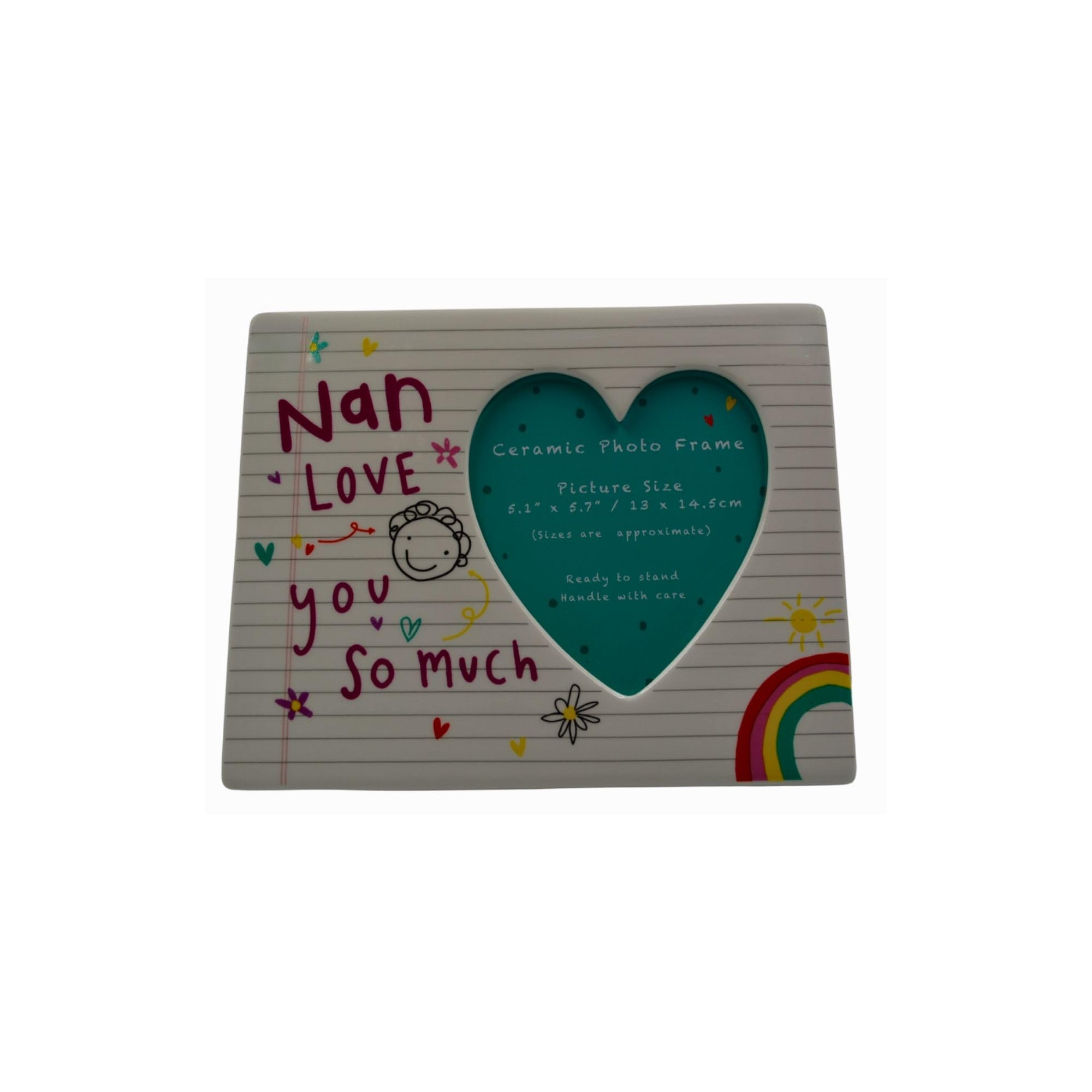 Scribbles Ceramic Photo Frame - Nan