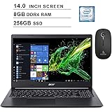 2020 Newest Acer Aspire 5 14 Inch FHD 1080P Laptop| 8th Gen Intel 4-Core i7-8565U up to 4.6GHz| 8GB DDR4 RAM| 256GB SSD| WiFi| Bluetooth| Windows 10 + NexiGo Wireless Mouse