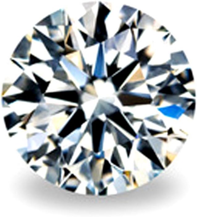 SuperShineGems Moissanite DEF Colorless Simulated Diamond Loose Stone, Round Brilliant Cut (DEW) Excellent Cut VVS Clarity (0.80) moissanite