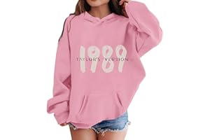 AUGETY Sweatshirts for Teen Girls Hoodies 1989 Casual Taylor Top Kids Boys Swifts Pullover Concert Outfit for 4-14 Years