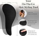 Kitsch Detangle Hair Brush with Flexible Bristles Black view 2