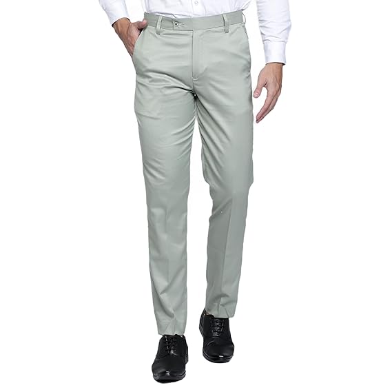 Buy Haul Chic Men's Lycra Blend Solid Pattern Slim Fit Stretchable