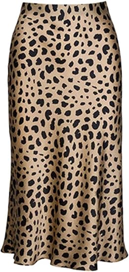 jupe fluide leopard