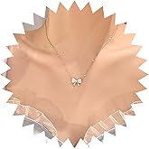 Erimberate Bohemian Crystal Bow Choker Necklace Silver Opal Bow Pendant Necklace Cz Paved Bow Tie Collar Necklace Minimalist Rhinestone Bow Necklace Jewelry for Women Gifts