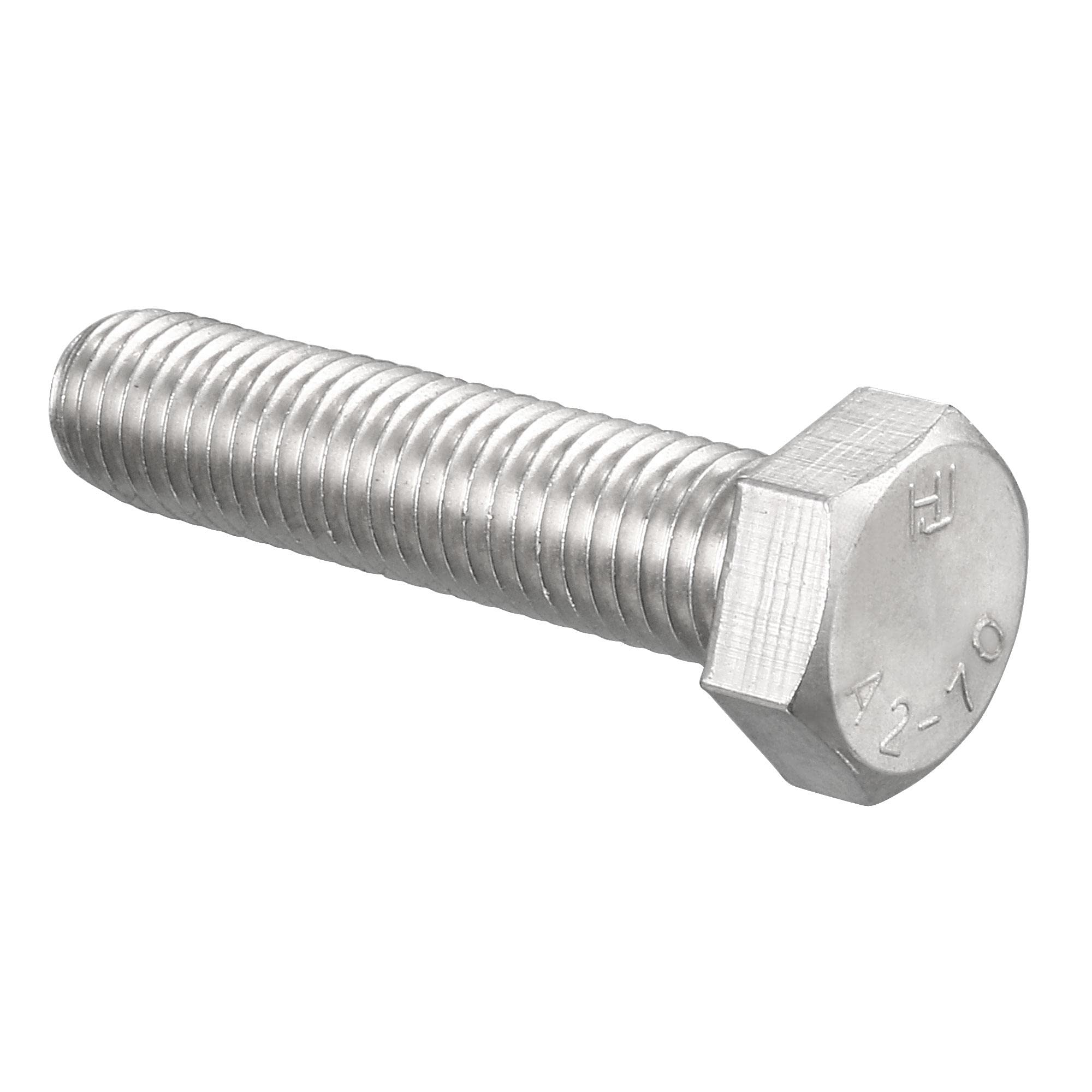sourcing map M14 Hex Bolt M14-2 x 60mm 304 Stainless Steel 4.8 Grade Fully Threaded Hexagonal Head Screw Bolts 1pcs