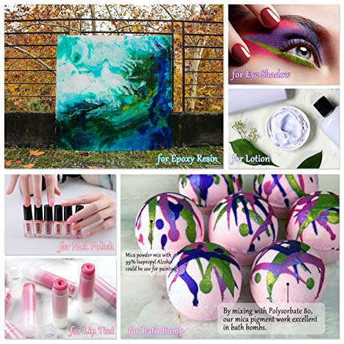 5 Mica+Powder+Color+Shake+Jars