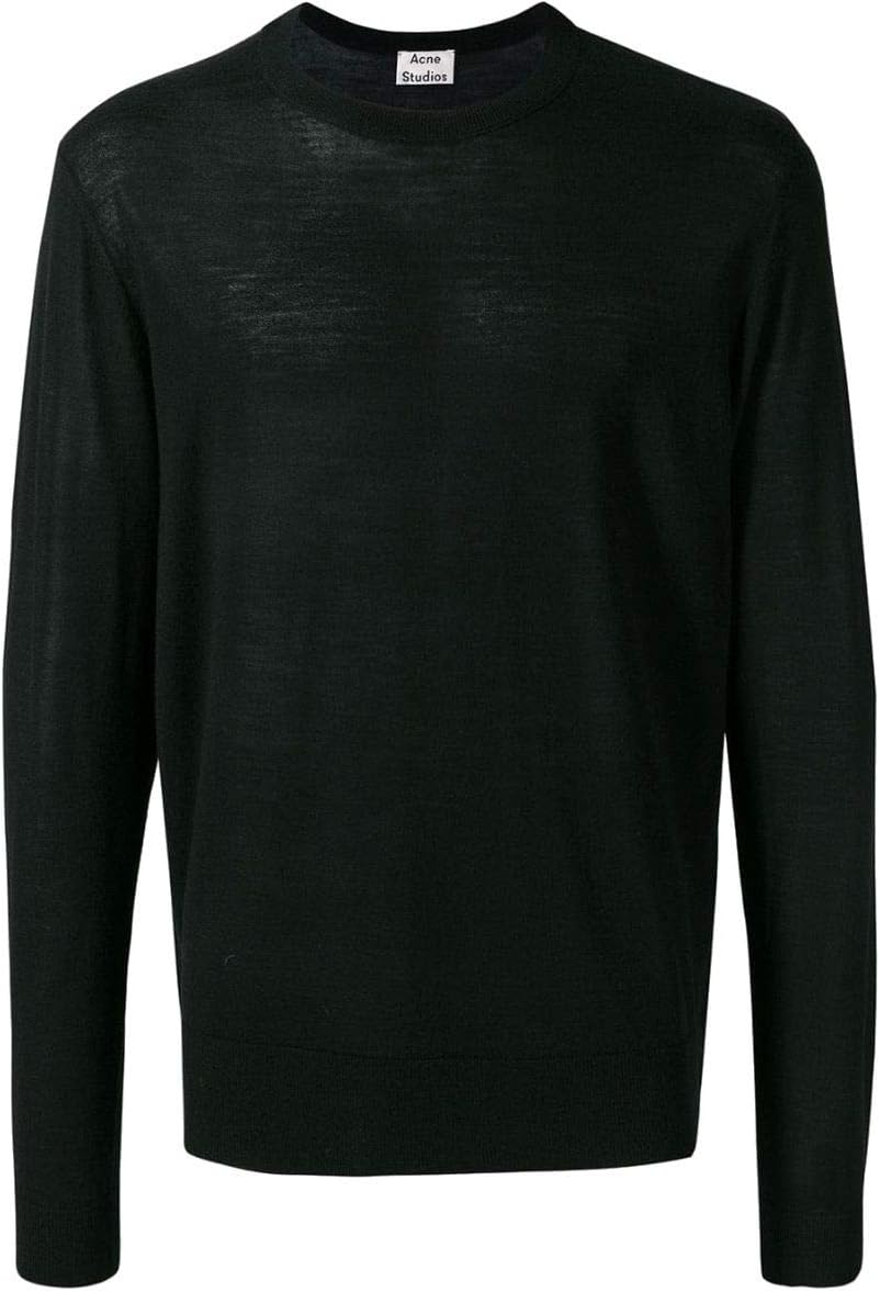 Acne Studios Luxury Fashion Mens B60056900 Black Sweatshirt | Spring Summer 19