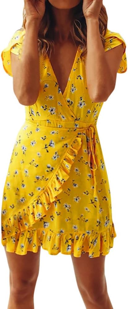 ladies yellow summer dresses