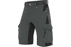 XKTTAC Men's Outdoor Quick Dry Lightweight Stretchy Shorts for Hiking, Tactical, Camping, Travel with 6 Pockets