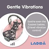 LADIDA Baby Bouncer with Music and Vibration Plum Blossom Design 0-6 Months view 4