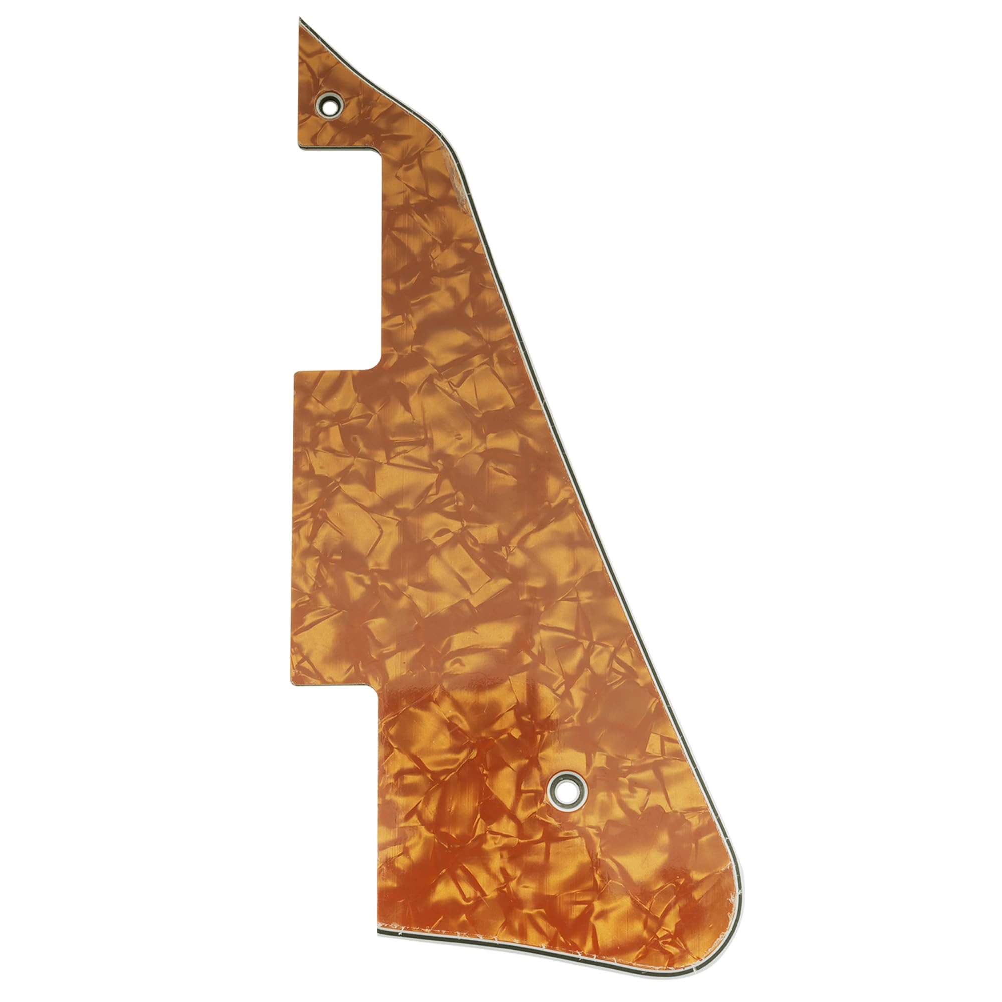 Musiclily LP Guitar Pickguard Scratch Plate for USA Les Paul Modern Style Electric Guitar,4Ply Earthy Yellow Pearl