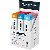 Transparent Labs Hydrate Electrolyte Formula - Variety Pack: Peach Mango, Blue Raspberry &amp; Artic Freeze (30 Servings)