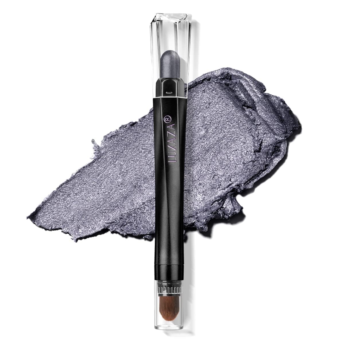 Photo 1 of LUXAZA Cream Eyeshadow Stick with Blending Brush, Hypoallergenic Eye Shadow Makeup, Pro Waterproof & Long Lasting Eye Brightener, yeshadow Pencil Crayon Shimmer #99