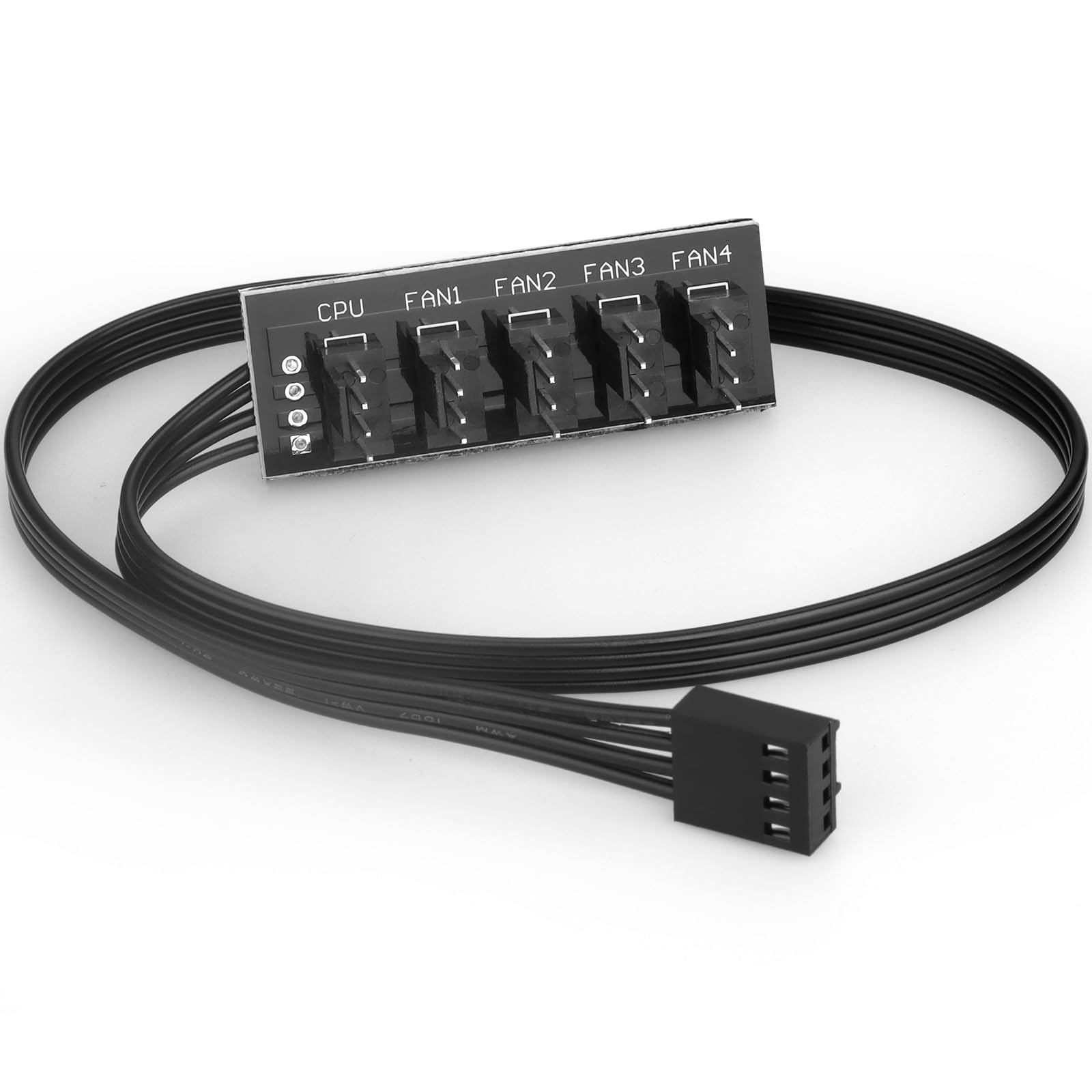 Photo 1 of VWEICYY PWM Fan Hub - 1 to 5 PC Fan Splitter, Compatible with 3PIN/4PIN, for Desktop PC Cooling Fans & Computer DIY