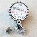 Nursing Badge Reel, I Will Walk By Faith 2 Corinthians 5:7 - Retractable ID Badge Reel With Swivel Pinch Clip, Nurse Badge Holder, Nurse Graduation Gifts