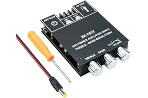 Hosyond 100W Bluetooth 5.0 Amplifier Board with Treble and Bass Control, TPA3116D2 50Wx2, Bluetooth AMP Board for Home Passive Speakers