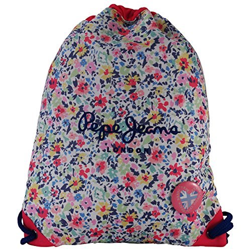 Pepe Jeans Red London Big Drawstring Backpack Daypack
