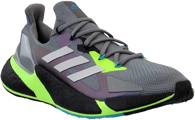 grey adidas running shoes mens