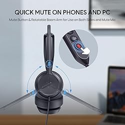 Yealink UH42 USB-A Headset with Microphone for PC
