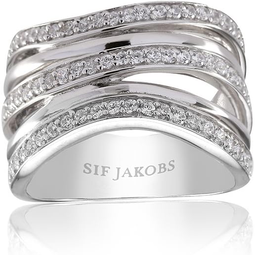 Sif Jakobs Jewellery Verona Ladies Ring with White Zirconia