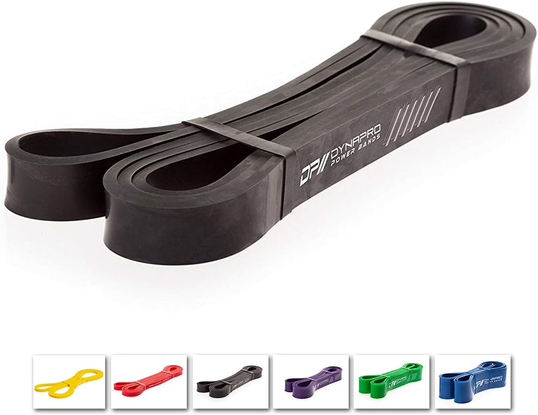 DYNAPRO Power Resistance Bands - Assisted Pull-Up Band, Resistance & Stretch Band | Powerlifting Bands