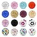 14k Yellow Gold Womens 8mm Swarovski Elements Studs Earrings Disco Fire Ball Pave Crystals