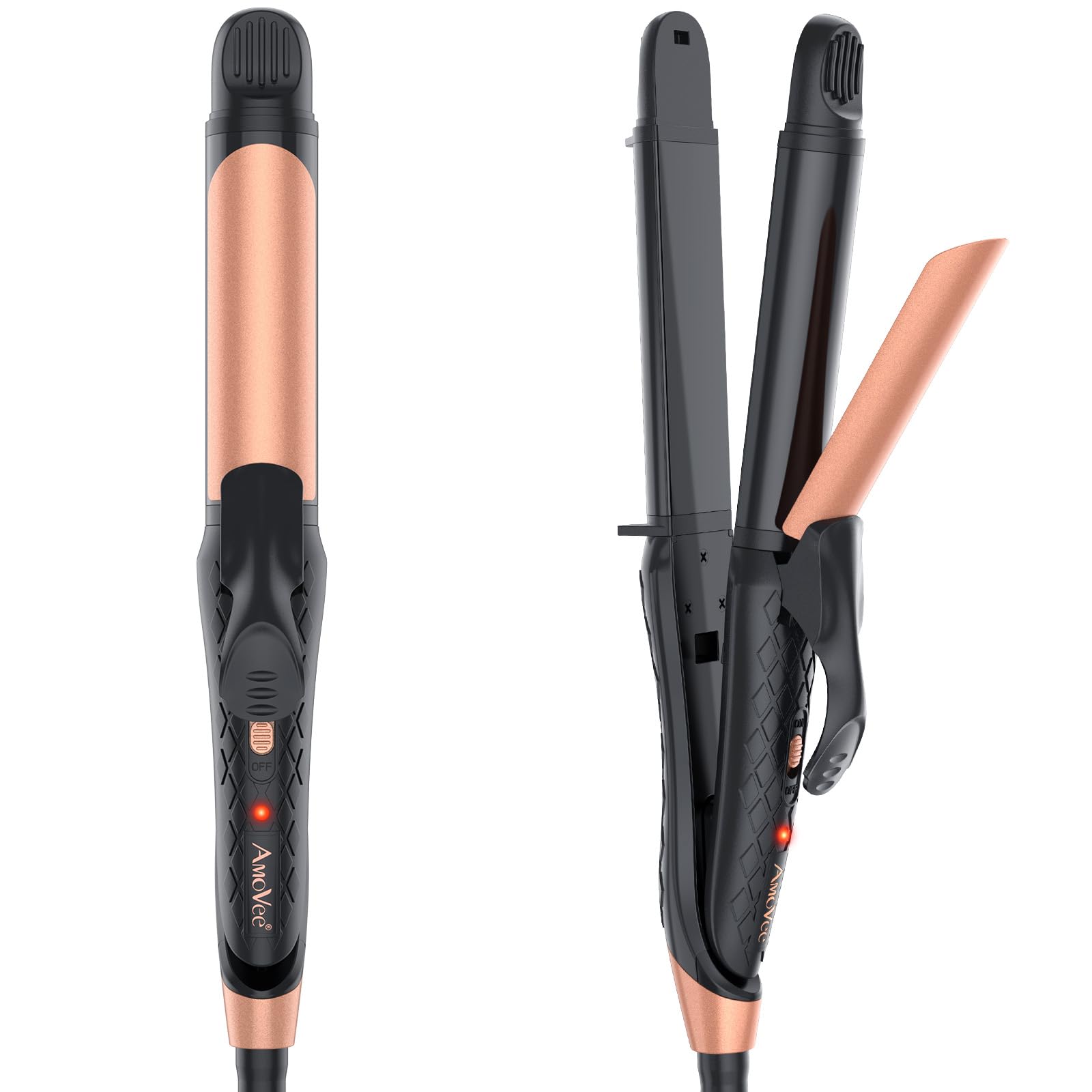Photo 1 of Dual Voltage Curling Iron 2-in-1 Curling Iron 1 Inch,(100V~250V) Dual Voltage Hair Straightener Travel CurlingIron European Flat Iron(Black)