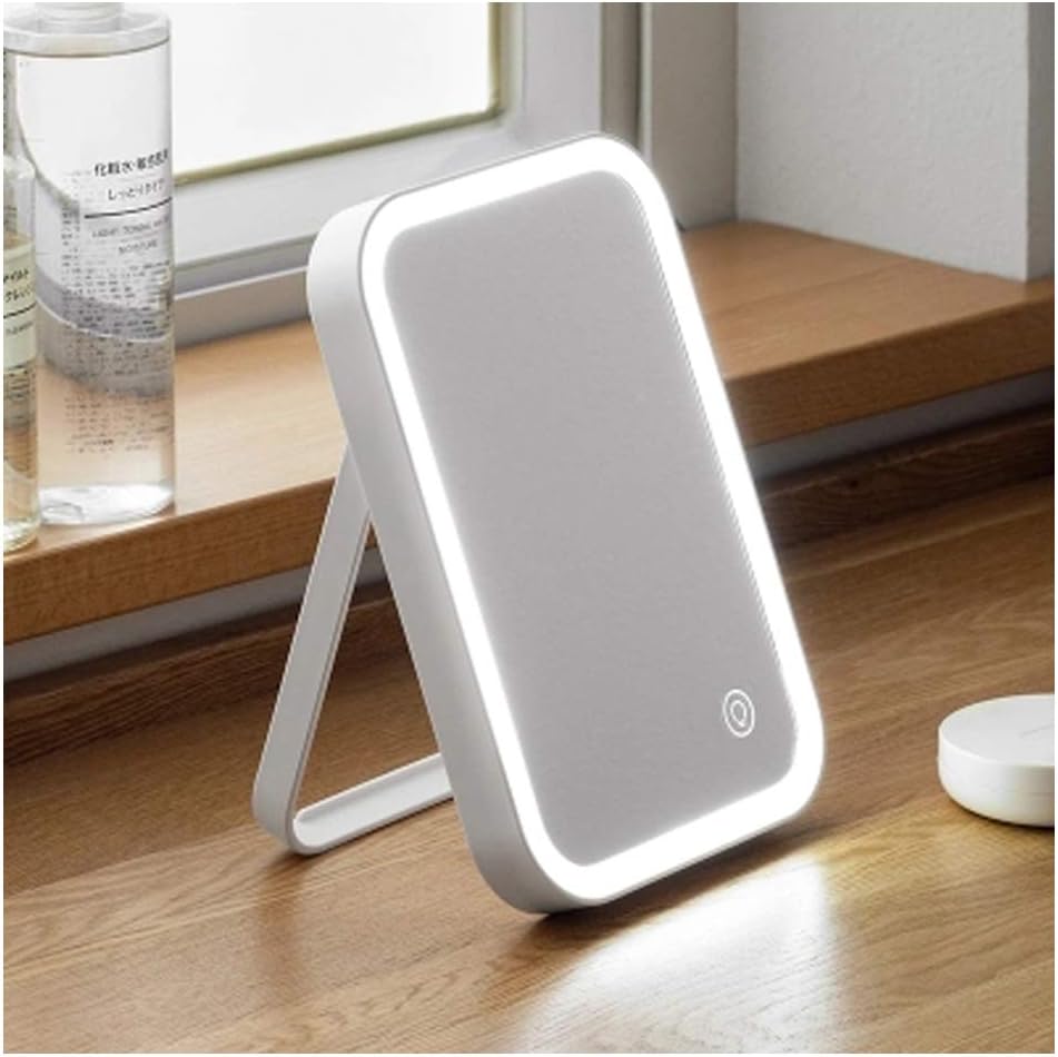 table mirror with lights