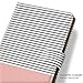 Ademen iPad Pro 10.5 Inch PU Leather Case, Minimal Rose Gold Stripes Protective Lightweight Folio Smart Case Cover With Magnetic Auto Sleep Wake Function Only For iPad Pro 10.5