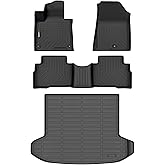 HAFIDI All Weather Floor Mats & Cargo Liner for 2023-2025 Kia Sportage Hybrid (Not PHEV) Full Set Floor Liners Accessories, Black