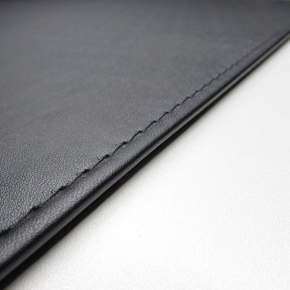 Impermeable Et Antiderapant 80 Sous Main De Bureau En Cuir Pu De Qualite Superieure Avec Protection Des Bords 40cm Marron Fonce Sous Mains Rangements Pour Le Bureau