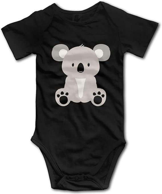 Cute Koala Bear ShortSleeve Baby Bodysuit Newborn Girl Boy