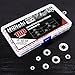 Hilitchi 180 Piece 304 Stainless Steel Internal Tooth Starlock Washers Quick Speed Locking Washers Push On Speed Clips Fasteners Assortment Kit - 7 Size