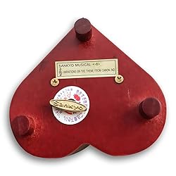 BinkeGG Wooden Hollow Out Heart Shaped Wind up