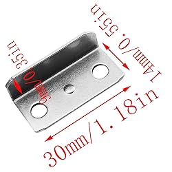 FMHXG 10pcs Angled Drawer Lock Strike Plate for
