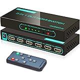 (Newest Version) 4K@60Hz HDMI Switch, SkycropHD 5 Port HDMI 2.0 Switcher with Remote Support Auto Switch, HDR10, Dolby Vision