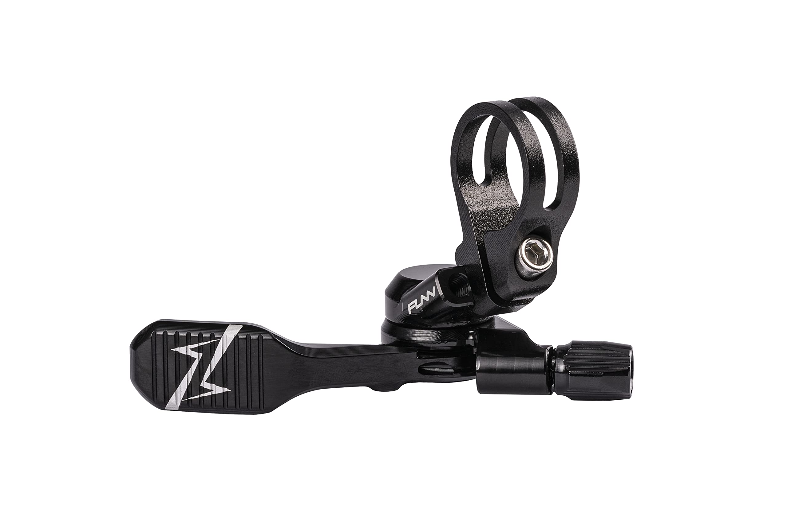 Funn UpDown Mountain Bike Dropper Seatpost 4 Way Mount CNC Remote Lever kit fits Both External and Internal Routing droppers, Smooth Action Easy-to-Use (Black)