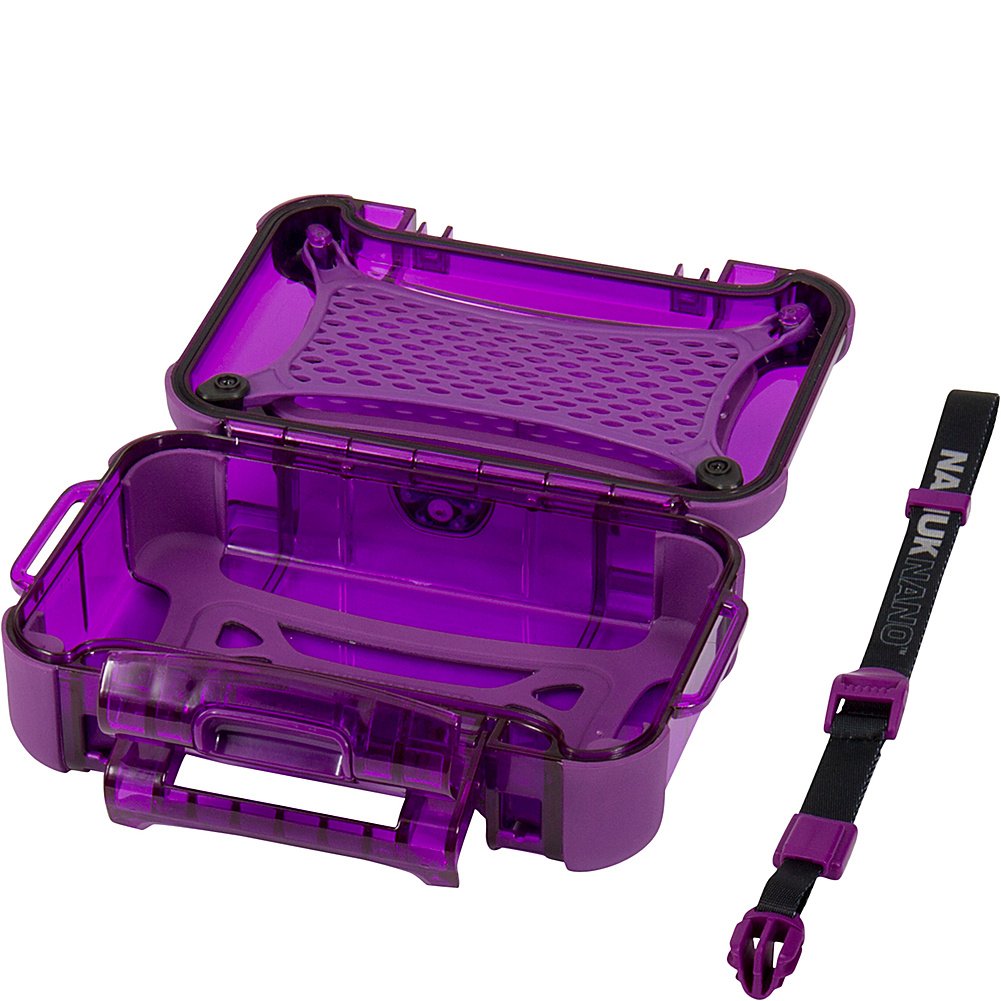 NANUK 330-0013 Nano Series Waterproof Large Hard Case for Phones, Cameras and Electronics (Purple)