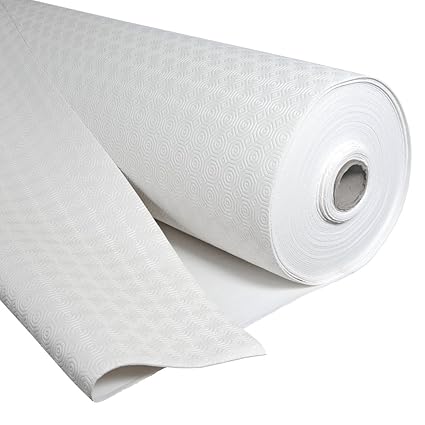 EHT Molton Tischschoner Tischpolster Schutz Unterlage rund eckig oval in verschiedenen Größen Meterware Weiss